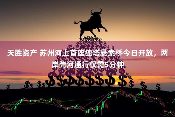天胜资产 苏州河上首座独塔悬索桥今日开放，两岸跨河通行仅需5分钟
